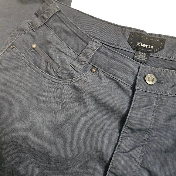 Vertx Cutback Technical Pants Mens SZ 38×32 Gray Casual Performance Concealed - Picture 1 of 16